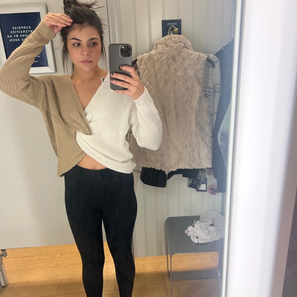Duo color block sweater XS